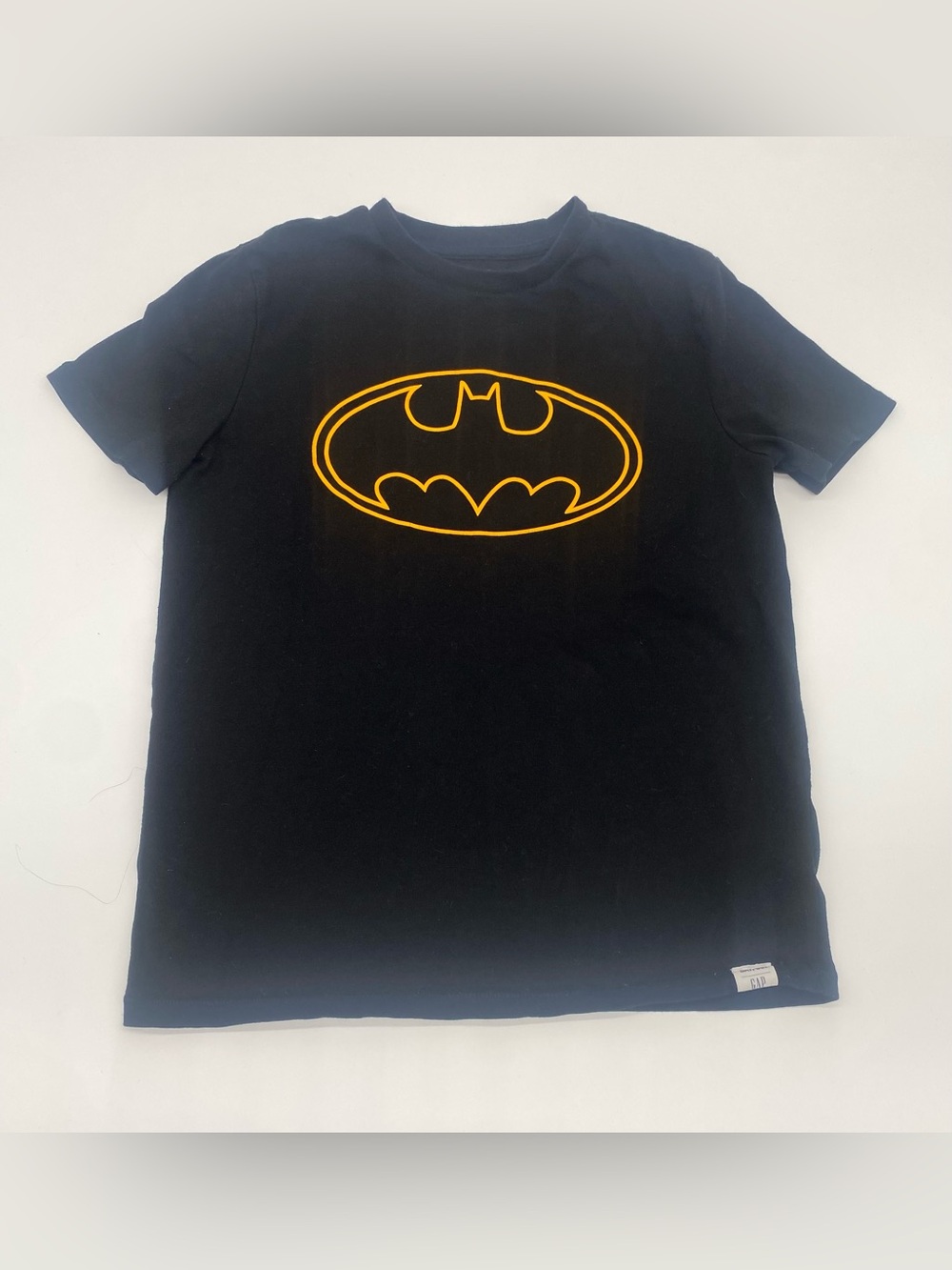Gap Kids x DC Batman Graphic T-Shirt Black Orange Size XL